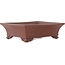 Maceta rectangular sin esmaltar para bonsái de Shibakatsu - 195 x 165 x 59 mm