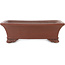 Maceta rectangular sin esmaltar para bonsái de Shibakatsu - 195 x 165 x 59 mm