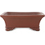 Maceta rectangular sin esmaltar para bonsái de Shibakatsu - 195 x 165 x 59 mm