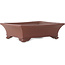 Maceta rectangular sin esmaltar para bonsái de Shibakatsu - 195 x 165 x 59 mm