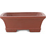 Maceta rectangular sin esmaltar para bonsái de Shibakatsu - 193 x 146 x 50 mm