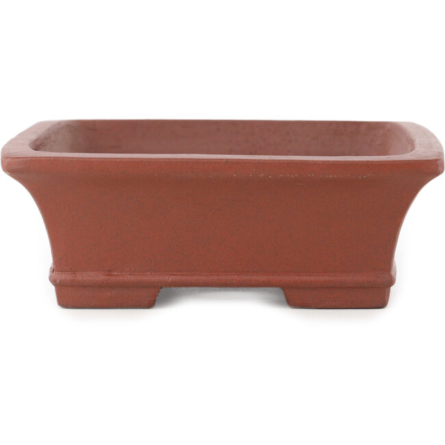 Pot à bonsaï rectangulaire non émaillé de Shibakatsu - 193 x 146 x 50 mm