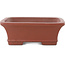 Maceta rectangular sin esmaltar para bonsái de Shibakatsu - 193 x 146 x 50 mm
