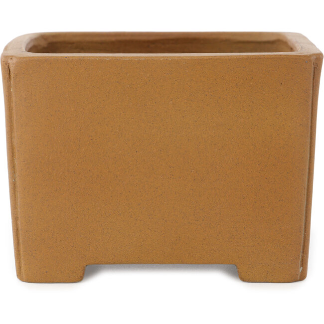 Pot à bonsaï carré non émaillé de Shibakatsu - 125 x 125 x 87 mm