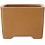 Square unglazed bonsai pot by Shibakatsu - 125 x 125 x 87 mm