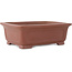 Maceta rectangular sin esmaltar para bonsái de Shibakatsu - 199 x 150 x 67 mm