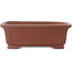 Maceta rectangular sin esmaltar para bonsái de Shibakatsu - 199 x 150 x 67 mm