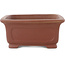 Maceta rectangular sin esmaltar para bonsái de Shibakatsu - 199 x 150 x 67 mm
