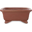 Maceta rectangular sin esmaltar para bonsái de Shibakatsu - 185 x 155 x 65 mm