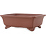 Maceta rectangular sin esmaltar para bonsái de Shibakatsu - 185 x 155 x 65 mm