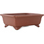 Maceta rectangular sin esmaltar para bonsái de Shibakatsu - 185 x 155 x 65 mm