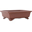 Pot à bonsaï rectangulaire non émaillé de Shibakatsu - 185 x 150 x 55 mm