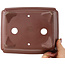 Pot à bonsaï rectangulaire non émaillé de Shibakatsu - 185 x 150 x 55 mm