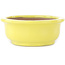 Pot à bonsaï ovale jaune de Yamafusa - 187 x 153 x 55 mm