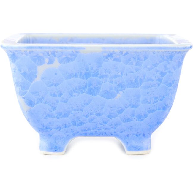 Pot à bonsaï carré bleu de Heian Kosen - 135 x 135 x 80 mm