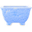 Vaso bonsai quadrato blu di Heian Kosen - 135 x 135 x 80 mm