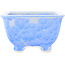Square blue bonsai pot by Heian Kosen - 135 x 135 x 80 mm