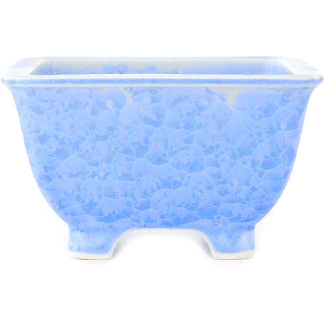 Maceta cuadrada azul para bonsái de Heian Kosen - 135 x 135 x 80 mm