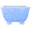 Vaso bonsai quadrato blu di Heian Kosen - 135 x 135 x 80 mm