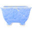 Pot à bonsaï carré bleu de Heian Kosen - 135 x 135 x 80 mm