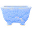 Pot à bonsaï carré bleu de Heian Kosen - 135 x 135 x 80 mm