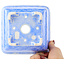 Pot à bonsaï carré bleu de Heian Kosen - 135 x 135 x 80 mm