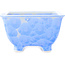 Pot à bonsaï carré bleu de Heian Kosen - 135 x 135 x 80 mm