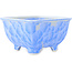 Square blue bonsai pot by Heian Kosen - 135 x 135 x 80 mm