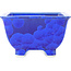 Pot à bonsaï carré bleu foncé de Heian Kosen - 135 x 135 x 80 mm