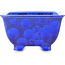 Pot à bonsaï carré bleu foncé de Heian Kosen - 135 x 135 x 80 mm