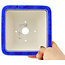 Pot à bonsaï carré bleu foncé de Heian Kosen - 135 x 135 x 80 mm
