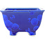 Pot à bonsaï carré bleu foncé de Heian Kosen - 135 x 135 x 80 mm