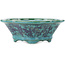 Maceta para bonsái Mokko verde y azul de Heian Kosen - 155 x 137 x 55 mm