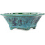 Maceta para bonsái Mokko verde y azul de Heian Kosen - 155 x 137 x 55 mm