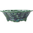 Maceta para bonsái Mokko verde y azul de Heian Kosen - 170 x 160 x 57 mm