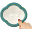 Maceta para bonsái Mokko verde y azul de Heian Kosen - 155 x 137 x 55 mm