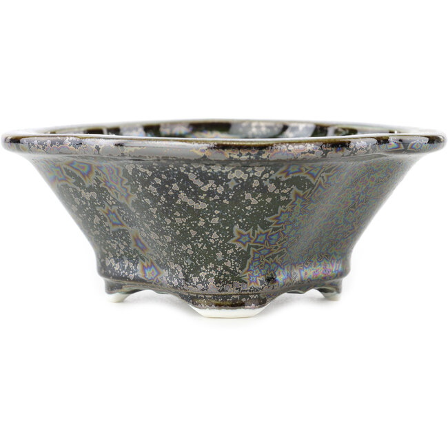 Vaso bonsai multicolore marrone Mokko di Heian Kosen - 155 x 137 x 55 mm