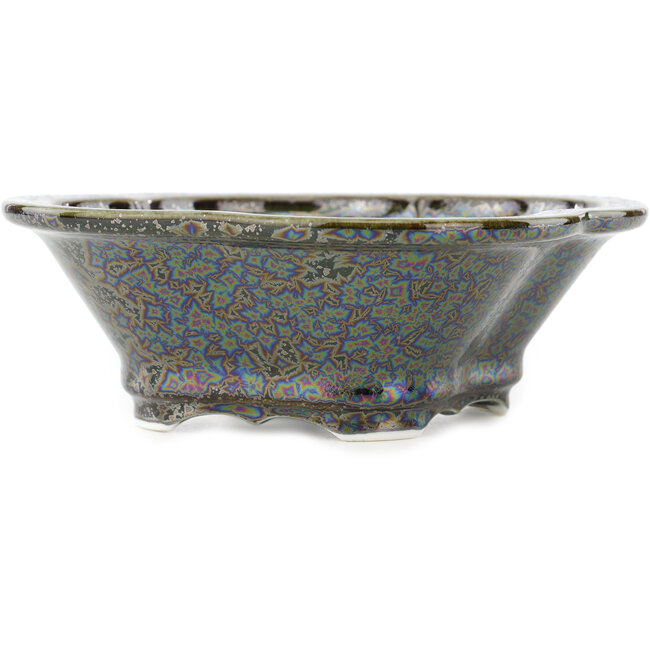 Maceta para bonsái multicolor marrón Mokko de Heian Kosen - 170 x 160 x 57 mm