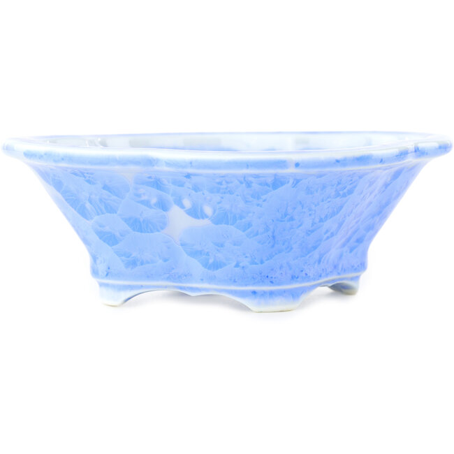 Vaso bonsai blu Mokko di Heian Kosen - 155 x 137 x 55 mm