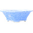 Mokko blue bonsai pot by Heian Kosen - 155 x 137 x 55 mm