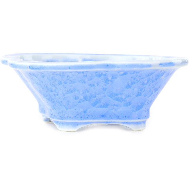 Pot à bonsaï bleu Mokko de Heian Kosen - 155 x 137 x 55 mm