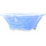 Mokko blue bonsai pot by Heian Kosen - 155 x 137 x 55 mm