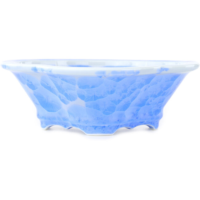 Mokko blauwe bonsai pot van Heian Kosen - 170 x 160 x 57 mm