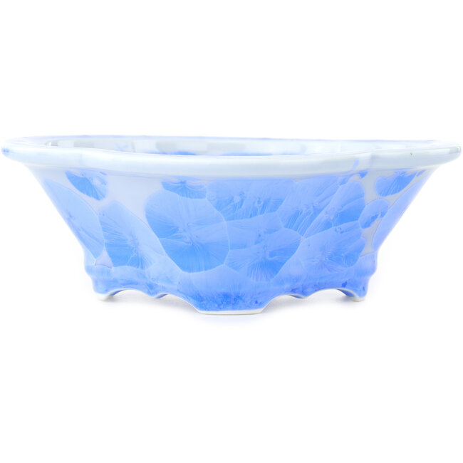 Pot à bonsaï bleu Mokko de Heian Kosen - 170 x 160 x 57 mm