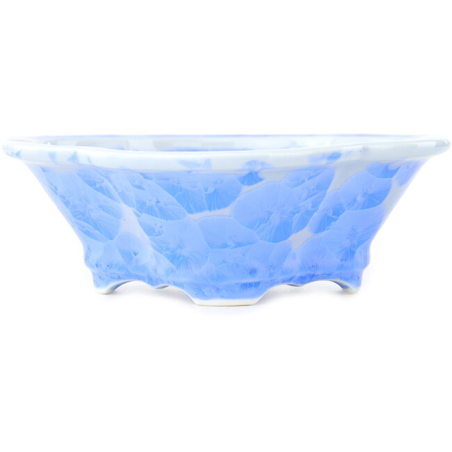 Pot à bonsaï bleu Mokko de Heian Kosen - 170 x 160 x 57 mm