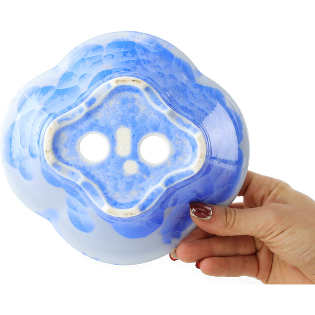 Pot à bonsaï bleu Mokko de Heian Kosen - 170 x 160 x 57 mm