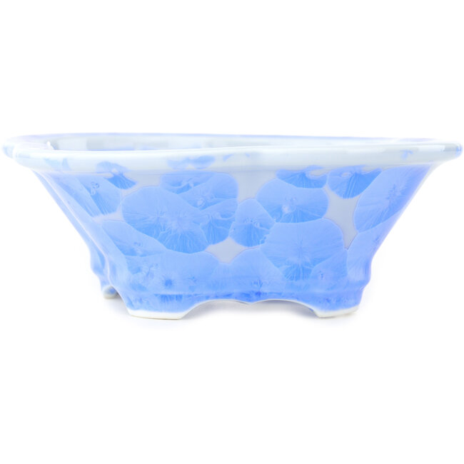 Pot à bonsaï bleu Mokko de Heian Kosen - 170 x 160 x 57 mm