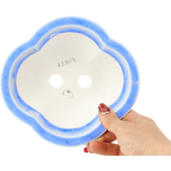 Pot à bonsaï bleu Mokko de Heian Kosen - 170 x 160 x 57 mm