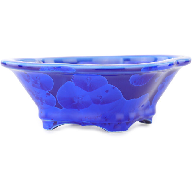 Vaso bonsai Mokko blu scuro di Heian Kosen - 155 x 137 x 55 mm