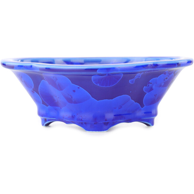 Mokko donkerblauwe bonsaipot van Heian Kosen - 155 x 137 x 55 mm